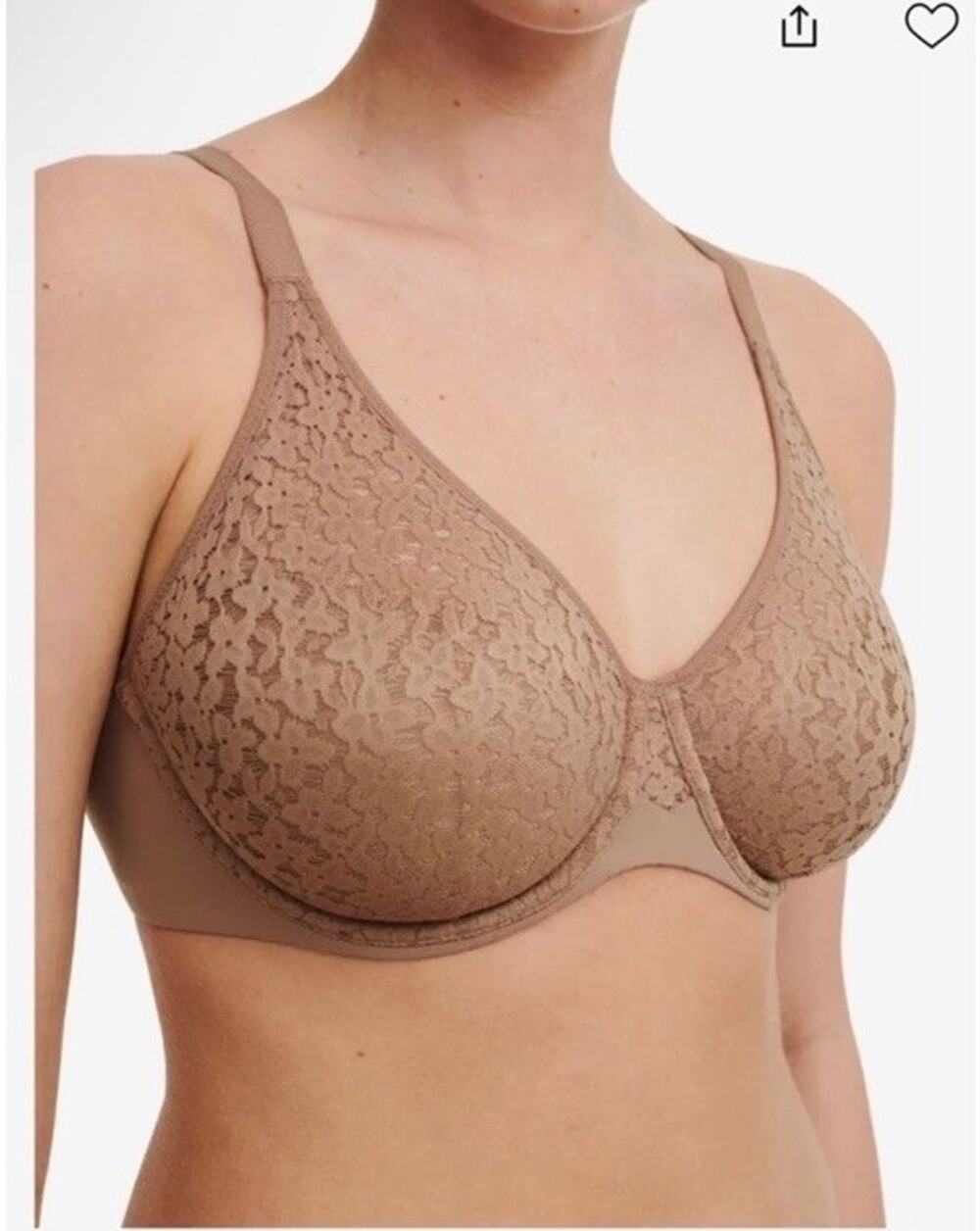 Chantelle NORAH 32DDD SEAMLESS COMFORT Soft BRA Tan Underwire 13F1 NEW $88